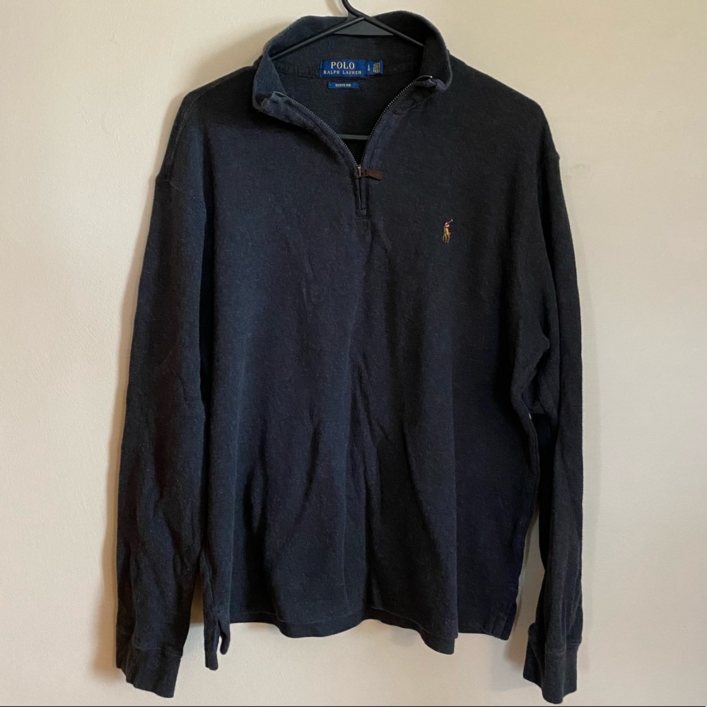 Men’s Polo Quarter Zip Sweater